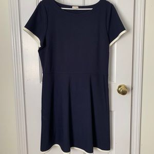 J. Crew Tipped Ponte Dress